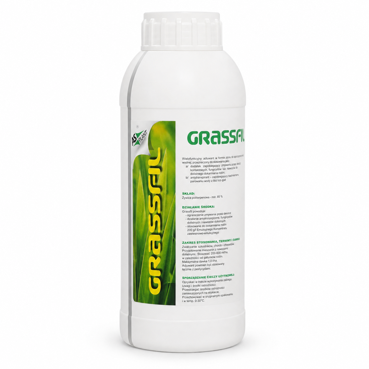 Grassfil 1 l – zdjęcie produktowe Grassfil 1 l – adiuwant do oprysków