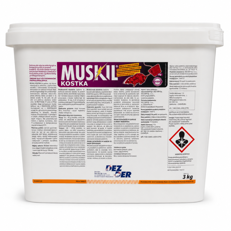Muskil Kostka 3 kg – trutka na myszy i szczury