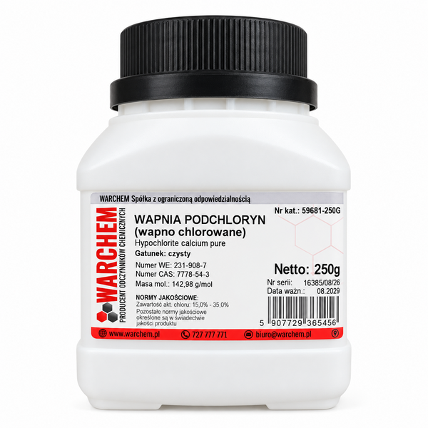 Podchloryn wapnia (wapno chlorowane) 250 g – opakowanie produktu